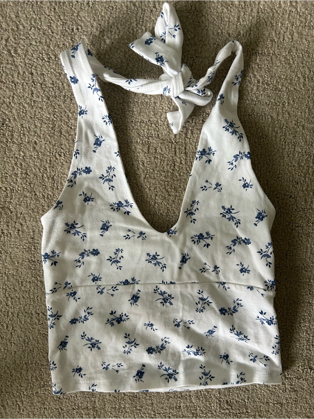 Hollister y2K halter top floral XS